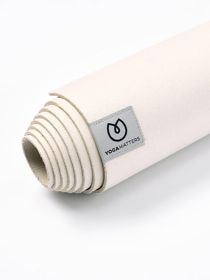 Yogamatters Eco Rise Yoga Mat 3mm | Eco Friendly and Vegan | Natural Tree Rubber | Non-Slip Exercise Mat for Yoga, Pilates, Gym and Fitness (Natural)