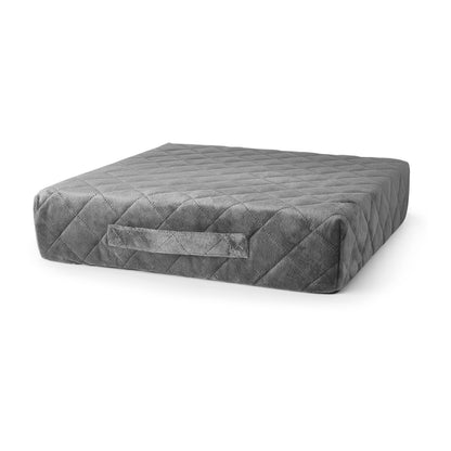 Homemate Tru-Boost Orthopaedic Support Armchair Booster Cushion Seat Chair Riser 45 x 45 x 10cm Washable Soft Quilted Velvet Feel Zipped Cover