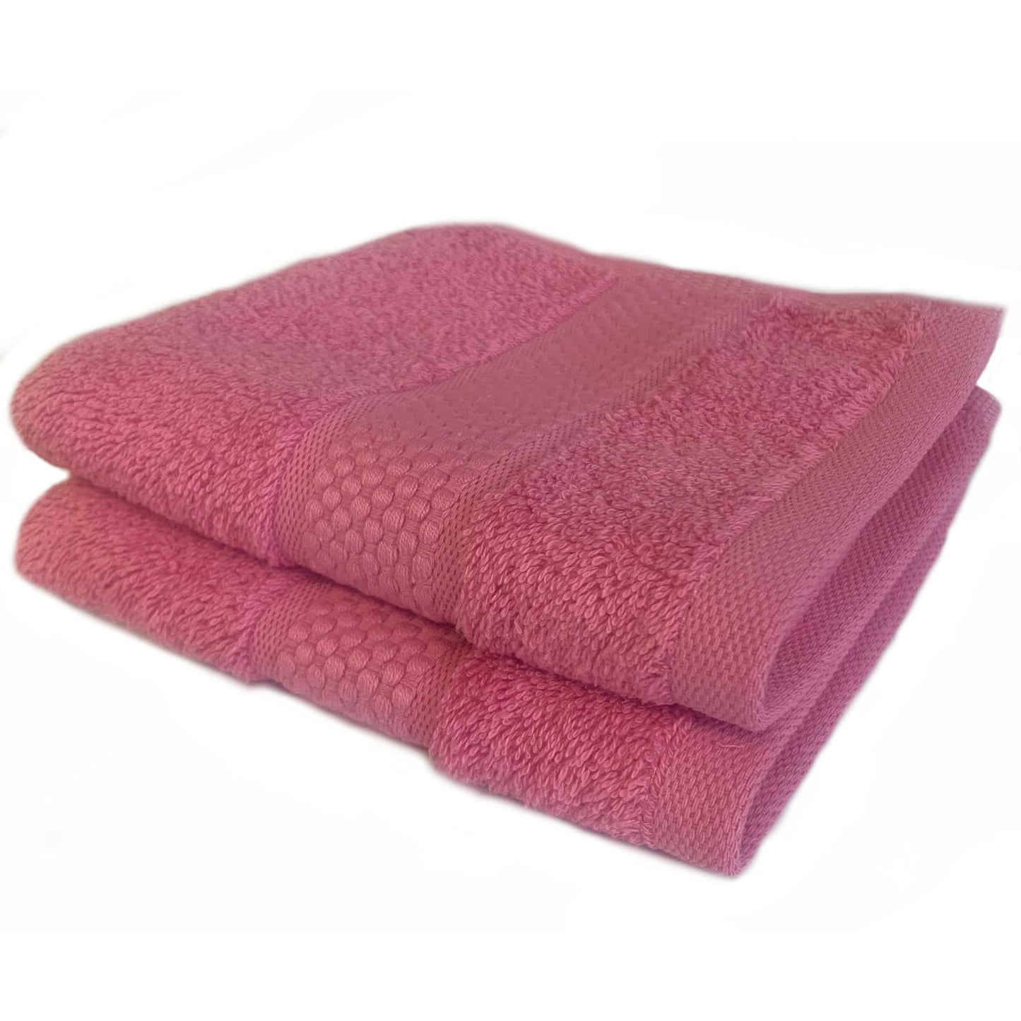 Sue Rossi Face Cloths Pack of 2 or 6, Turkish Combed Cotton, 30cm x 30cm Wash Cloth Fingertip Flannel, Soft & Absorbent