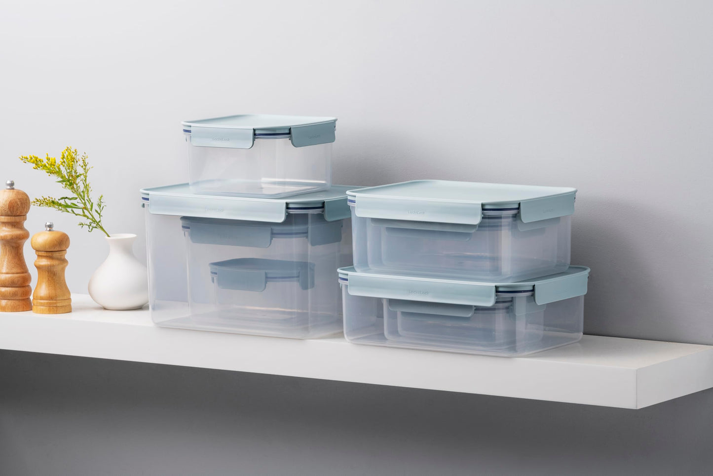 LocknLock Classic Plus 1.25L Airtight Food Storage Container & Lid, Airtight & Leakproof, BPA Free, Microwave/Dishwasher/Freezer Safe