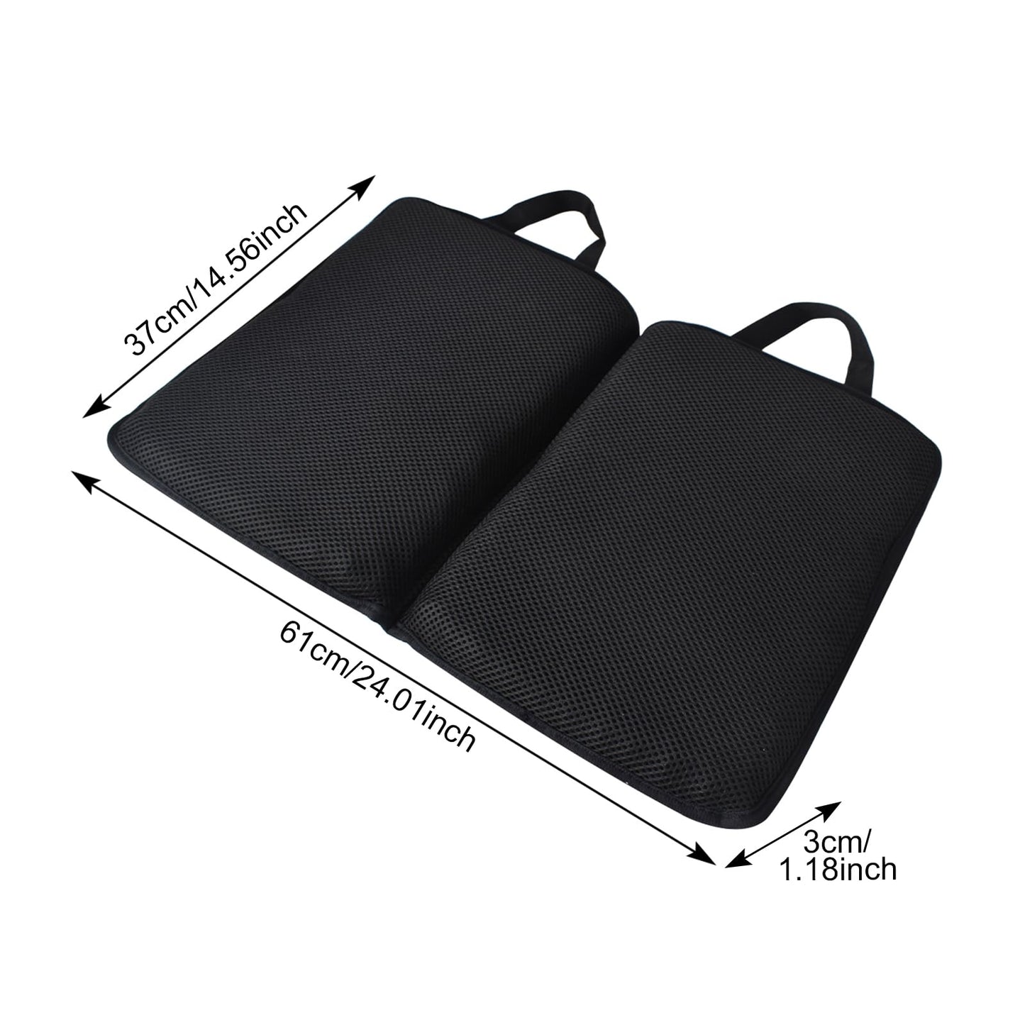 FooYee Gel Seat Cushion Foldable, Honeycomb Seat Cushion, Portable Sitting Pad, Non slip Breathable Gel Cushions for Chairs, Wheelchair, Office Chair