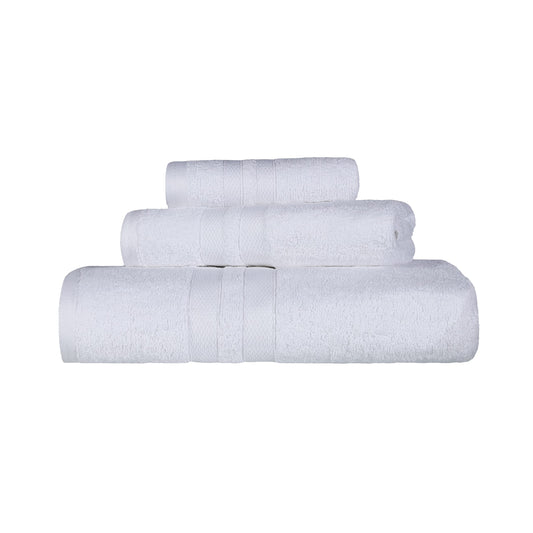 Superior, Cotton, White, 6 Piece Towel Set
