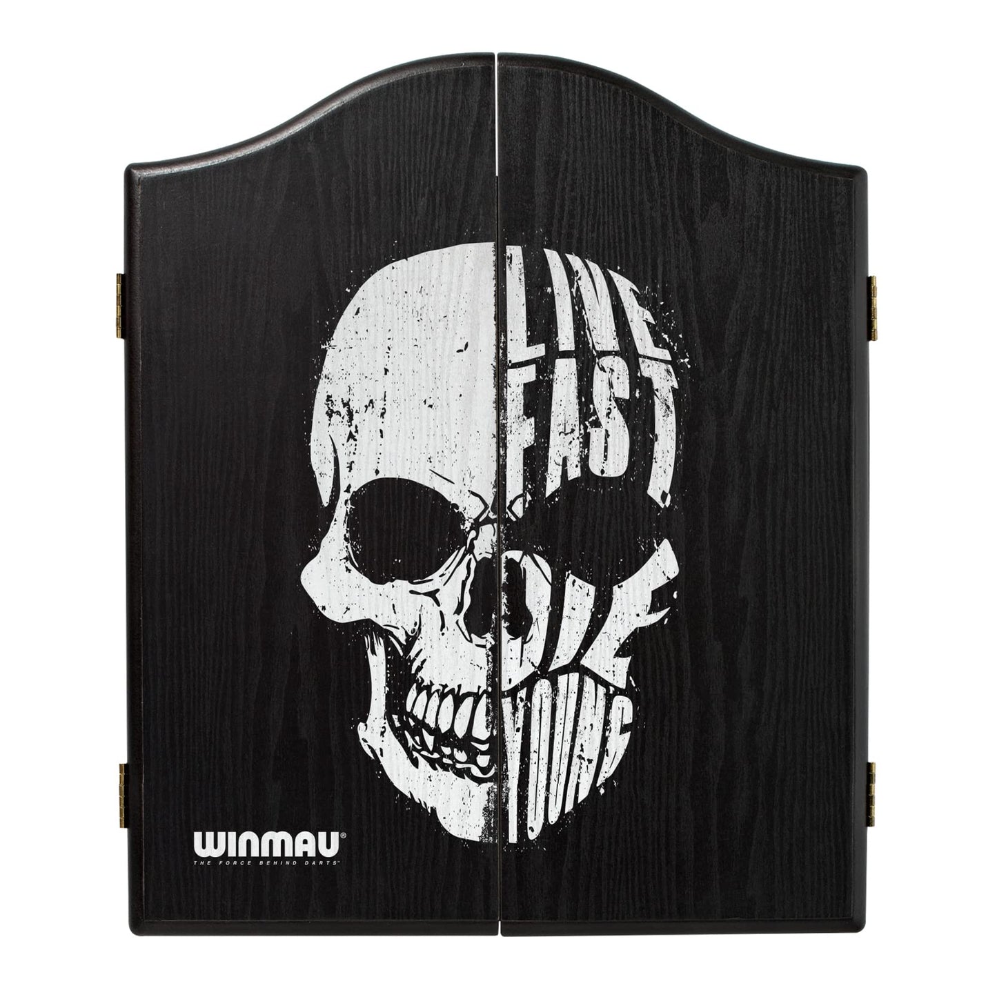 WINMAU Skull Design Deluxe Dartboard Cabinet - Perfect for Home or Bar Use!