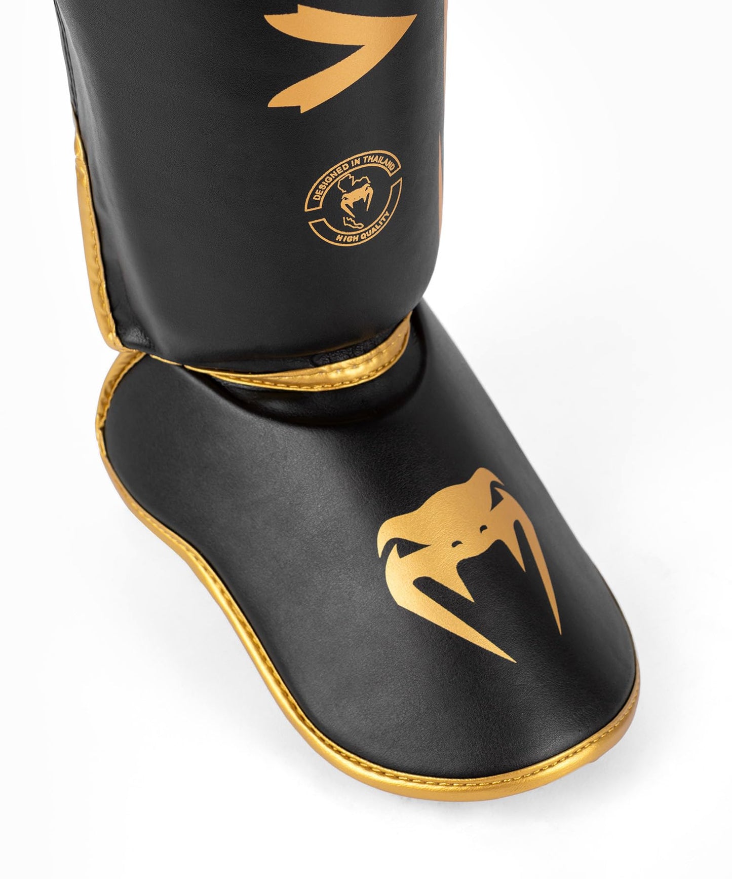 Venum, Challenger Standup Shin Guards, Men's, XL, Black/Gold