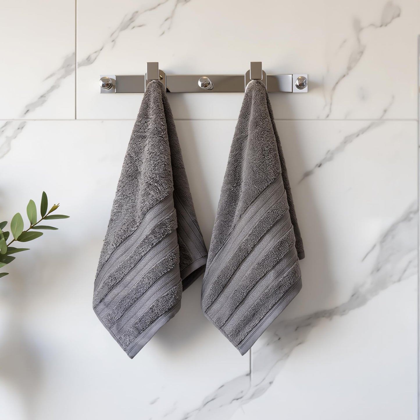 MELLUVA Large Bath Towels | Set of 4 | 100% Turkish Cotton | Highly Absorbent 600GSM | Soft Plush Luxury Towel Set | 2 Bath Towels 2 Hand Towels
