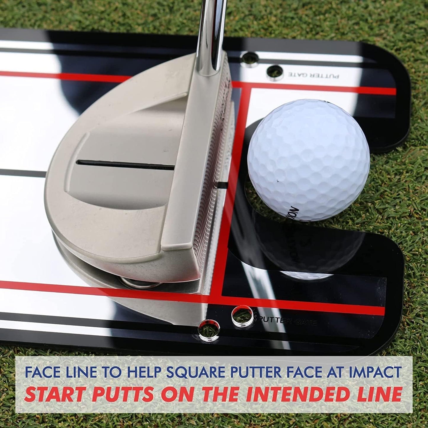 EyeLine Golf Putting Alignment Mirror, Portable Practice Putting Trainer, Mirror Size 12 x 6 Inches, As Seen on PGA Tour, Made in USA. Use Outdoors or