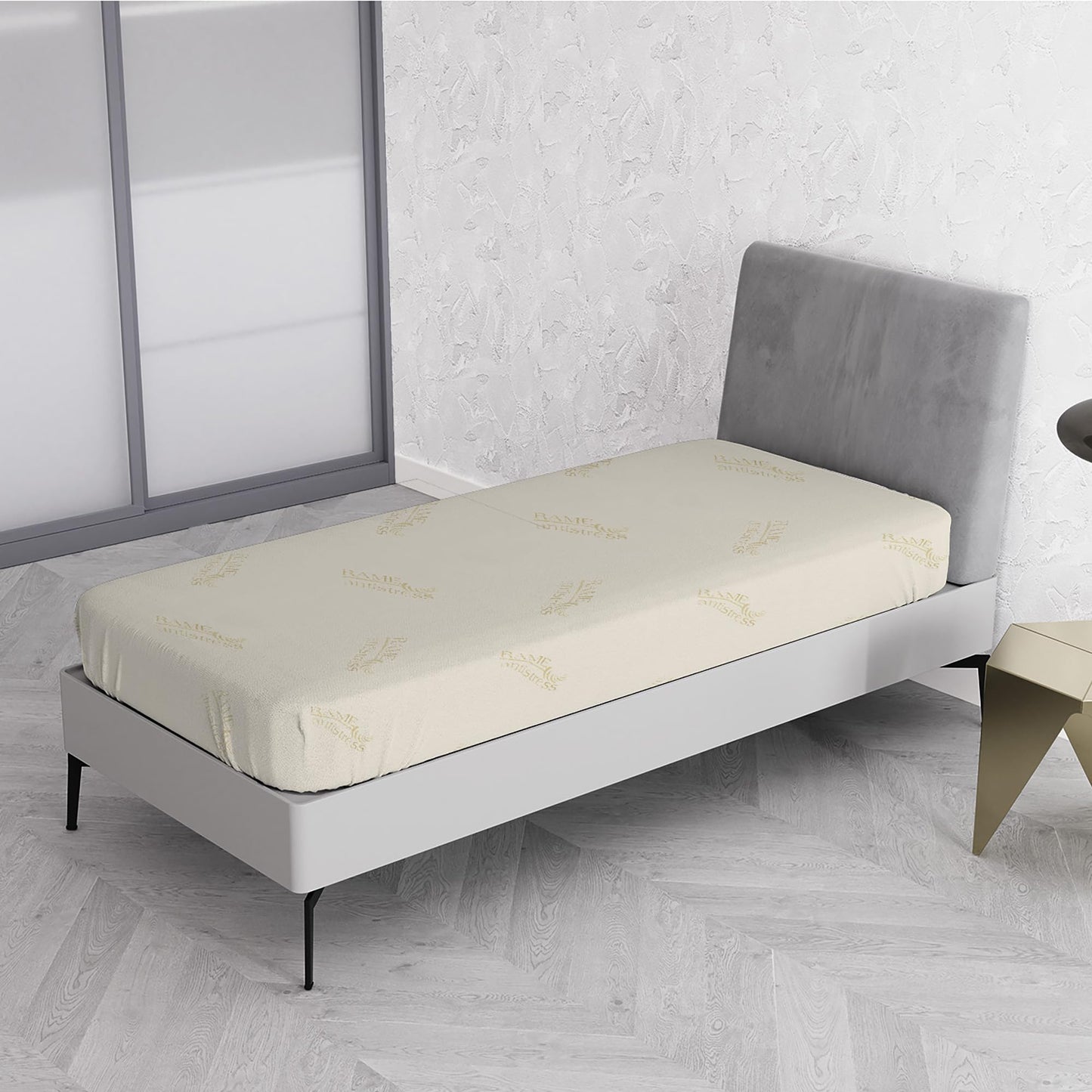 MB HOME ITALY Mattress Cover, Thermocontrol, White, Small Double 120x200 cm