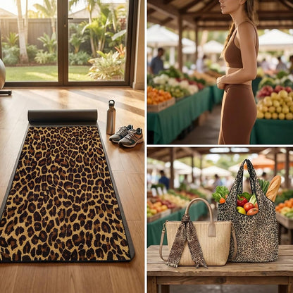 Vexthorion Leopard Microfibre Quick Dry Travel,Swimming Towel Set-160x80CM