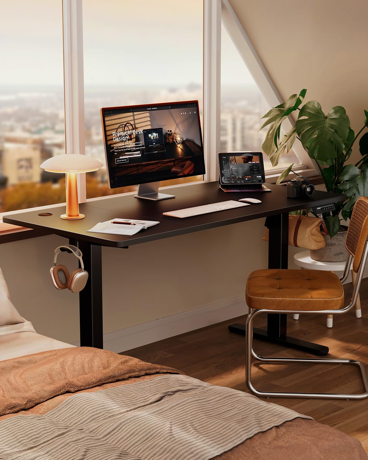 ErGear Electric Standing Desk 120 x 60cm 4 Memory with Splice Board