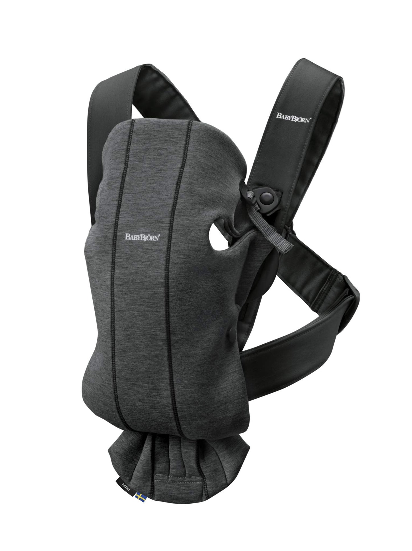 BabyBj?rn Baby Carrier Mini, 3D jersey, Charcoal grey