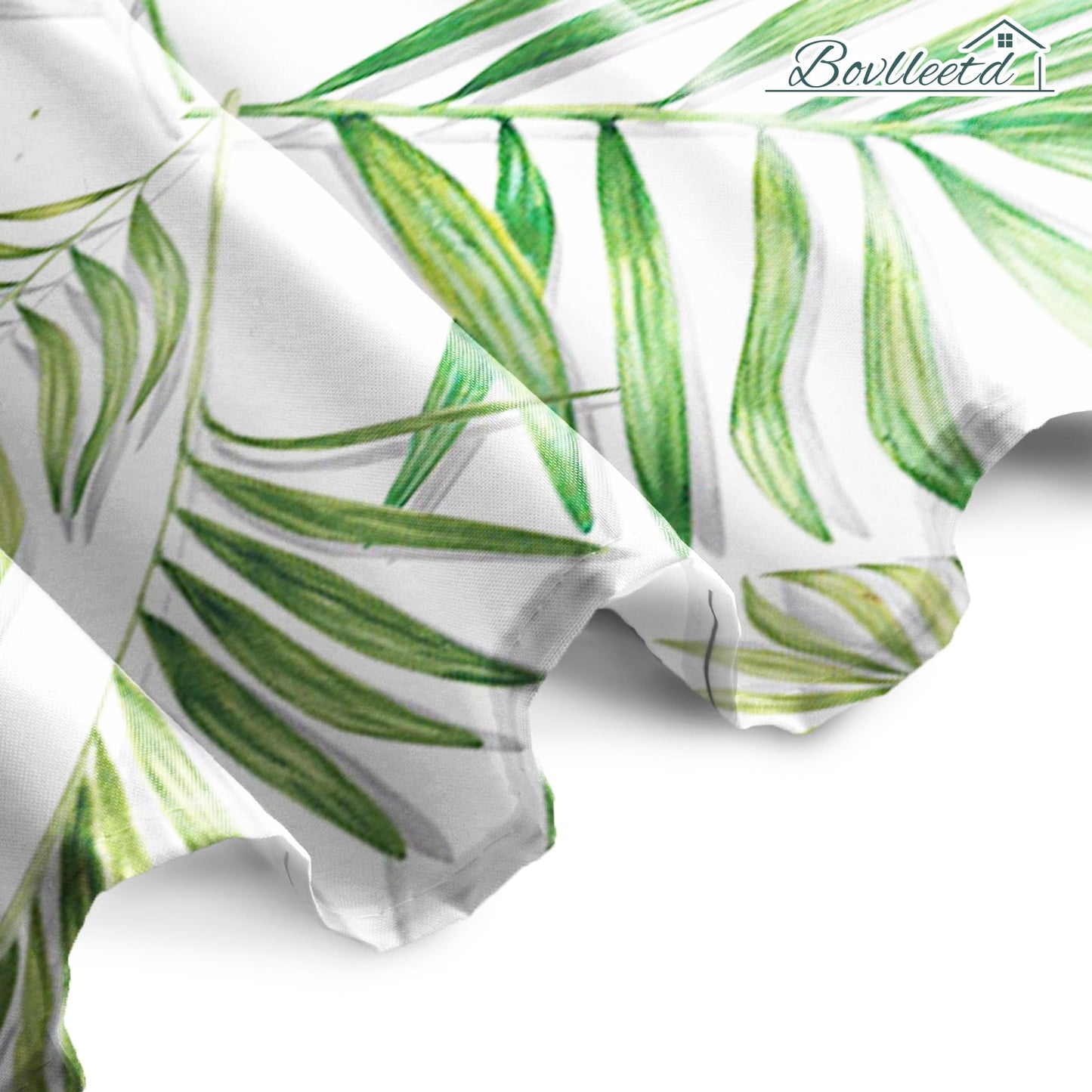 Bovlleetd Sage green leaf stall shower curtain spring watercolor natural eucalyptus leaves shower curtain for bathroom green and white botanical