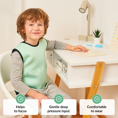 Weighted Vest for Kids | Provide Deep Pressure Comfort | ADHD Tools for Kids | Autism Sensory Clothing | Adjustable Weighted Vest | Weighted