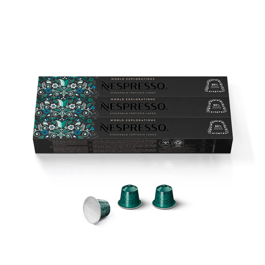 Nespresso Capsules UK - 30x Fortissio Lungo - Original Nestl? - Espresso Coffee