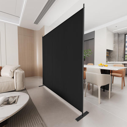C-Hopetree 1 Panel Room Divider, 180cm Tall Indoor Folding Privacy Screen, Portable Partition Separator, Freestanding Separation Temporary Wall for