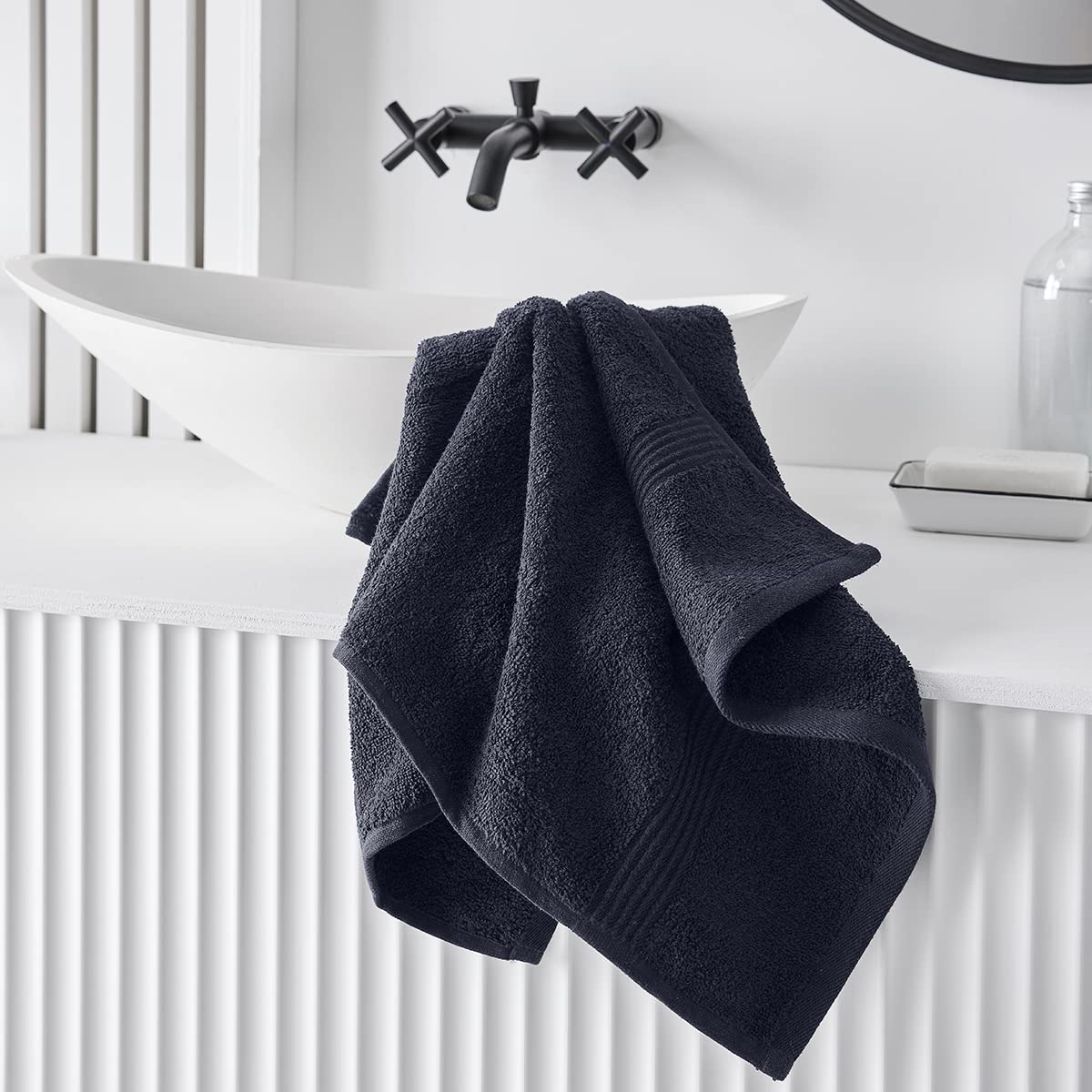 TODAY Essential Cotton Bath Towel 50 x 90 cm Plain Navy