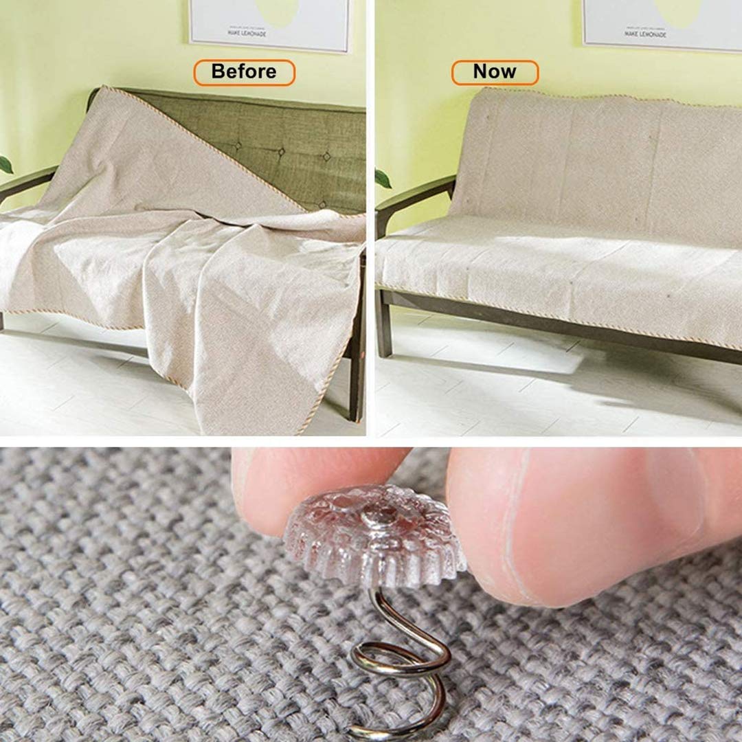 Twist pins 50 Pieces Clear Heads Twist Pins Plastic Head Upholstery Pin for Slipcovers and Bedskirts