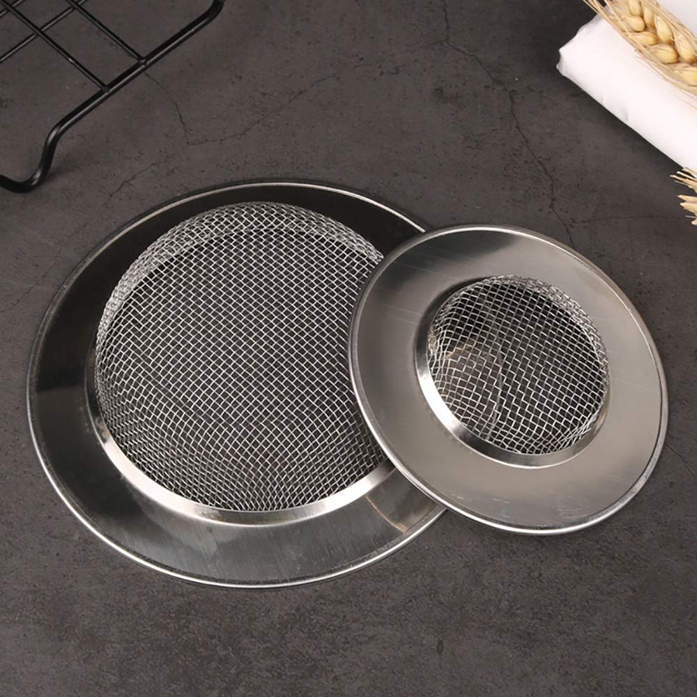 VOANZO 3PCS Stainless Steel Sink Strainer Kitchen Sink Drain Filter Thickened Edge Drain 7.5cm