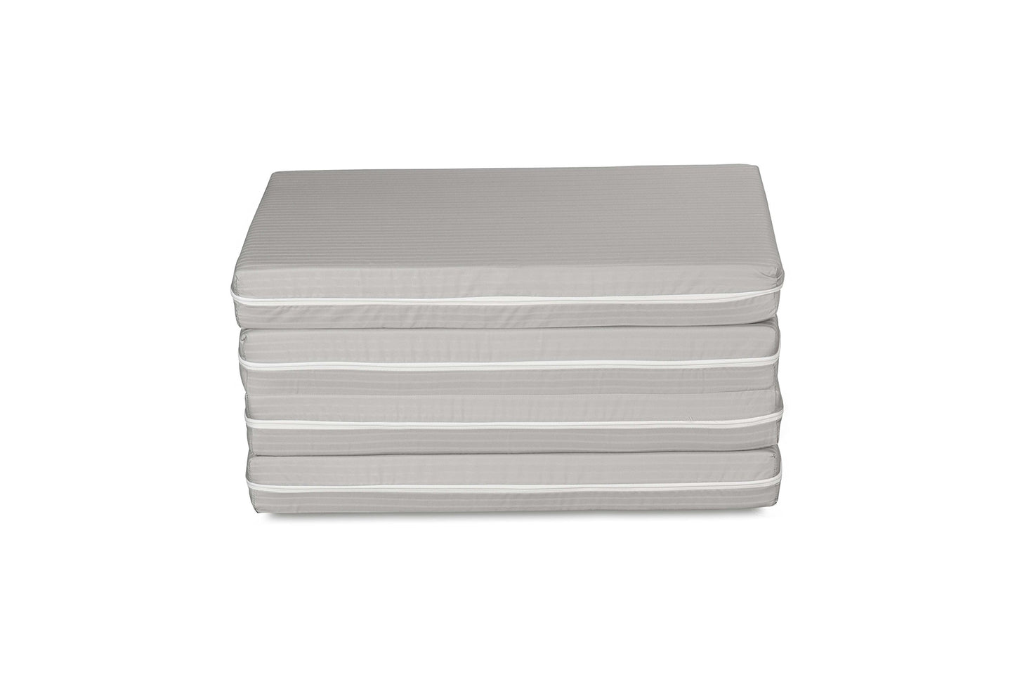 EVERGREENWEB - Single Mattress 80x190 10 cm high Multifunctional, convertible into a comfortable Futon Pouf Space-saving Folding Bed 4 parts