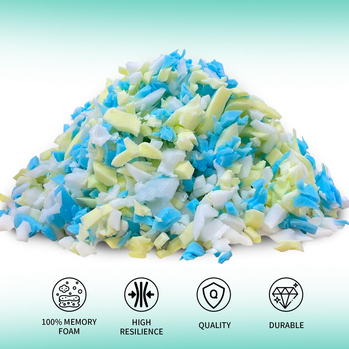 HONEHO 8.8KG Shredded Memory Foam Filling Bean Bag Chair Filler