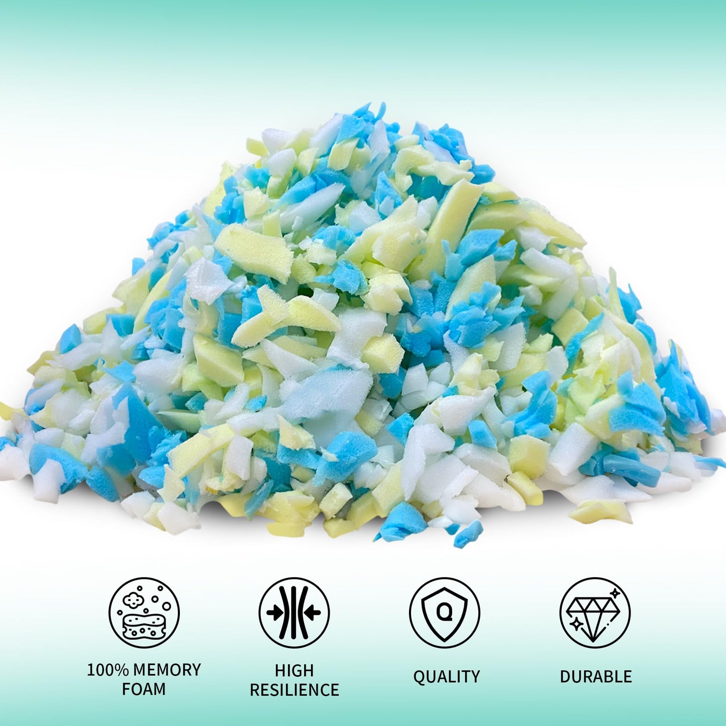 HONEHO 6.6KG Shredded Memory Foam Filling Bean Bag Chair Filler