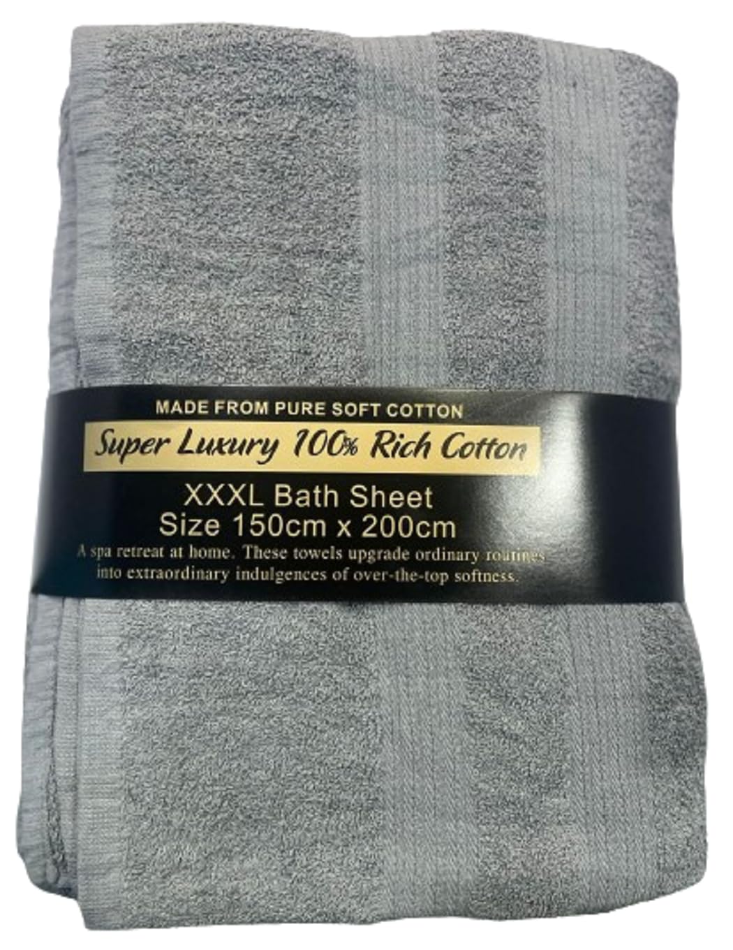 TEXTILESY Extra Large Super Bath Sheets (150 x 200 cm-600GSM) Massive/Huge/Mega Towels 100% Rich Cotton XXXL Towels Highly Absorbent Body Warp Beach