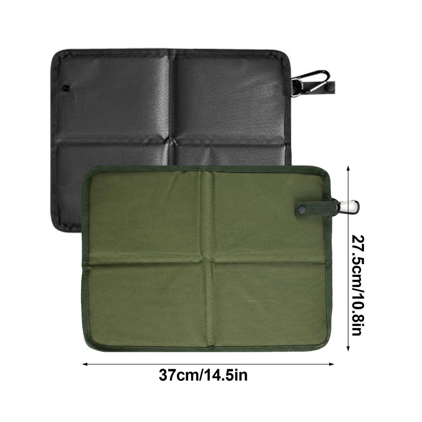 Zirax 2 Pack Folding Seat Mat, Waterproof Hiking Seat Pad with Carabiner, Portable Foam Sit Mat for Walkers, Insulated Sitting Mat for Camping