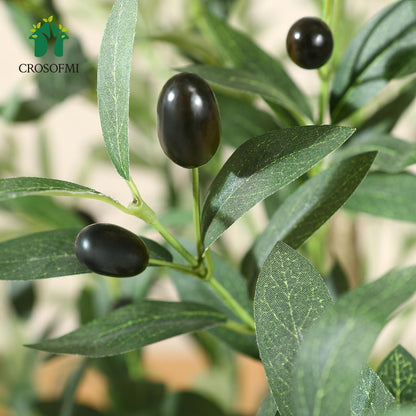 CROSOFMI Artificial Olive Tree 120cm Big tall Fake Plants, Artificial Olive Silk Plants Indoors in Pots, Faux Tropical large artificial plant suitable