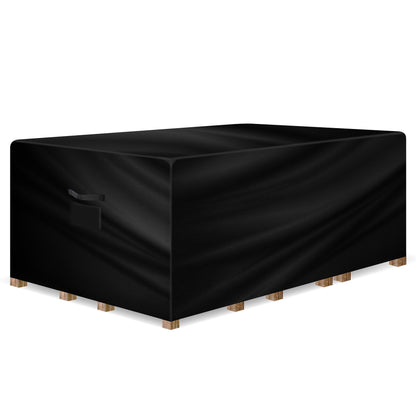 Gracious Gardens Rectangular Garden Furniture Covers Waterproof 280x204x106cm, Oxford Fabric Outdoor Table, Patio & Rattan Garden Furniture Covers,