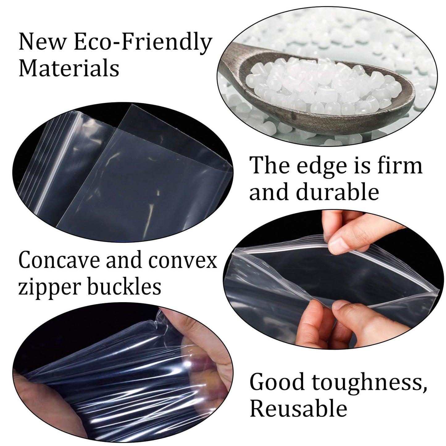 X-YSUNEAS 50 PCS Resealable Clear Plastic Bags 30x40cm Ransparent Gripseal Bags Sealed Storage Pouches for Shoes Clothing Quilts Supplies(no holes)