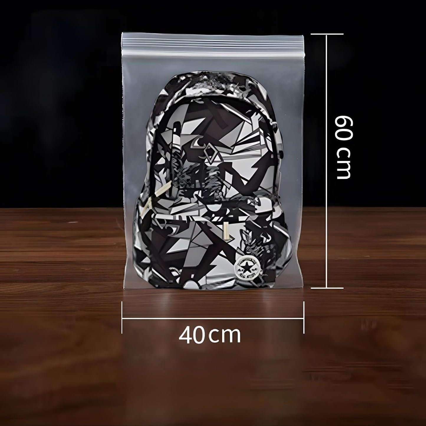 20 Large Zip Lock Bags, 40x60cm Reusable Clear Plastic Storage Bags for Clothes, Travel, Kitchen, Waterproof Sealable Bags for Home, School, Hospital