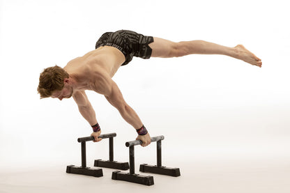 RAMASS Fitness Parallettes, for Gymnastics, Calisthenics, Bodyweight for home gym and commercial use