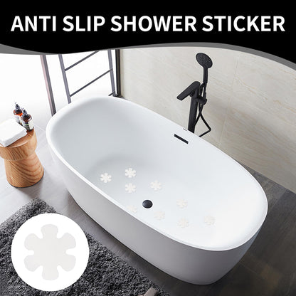 MEKEET Anti Slip Bath Stickers, White, Flower Shape, 25PCS