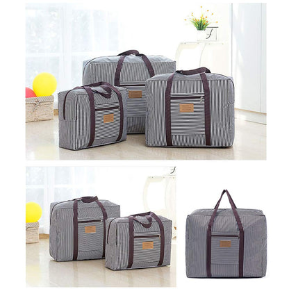 Waterproof Thick Large Storage Bag 600D Oxford Organizer Travel Luggage Bag For Blankets, Duvet,Pillows, Clothes Moving Home Brown, Large