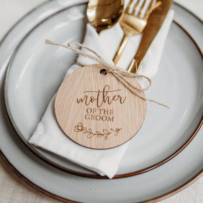 Wooden Wedding Dress Hanger Tag for Bride/Bridesmaid/Flower Girl/Maid of Honour/Mother of the Bride/Groom Mother of the Groom