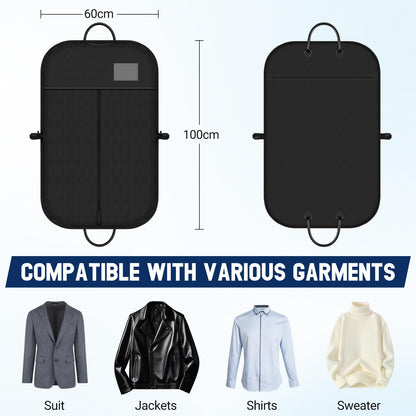Suit Bags for Men 100 x 60 CM, Premium Oxford Fabric Garment Bags Dust-Proof & Prevent Moths Suit Cover | Clothes Covers - Ideal for Travel