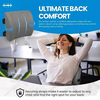 ELIXIR HIVE 2-Piece Orthopaedic Memory Foam Cushion Set – Coccyx & Sciatica Support Grey