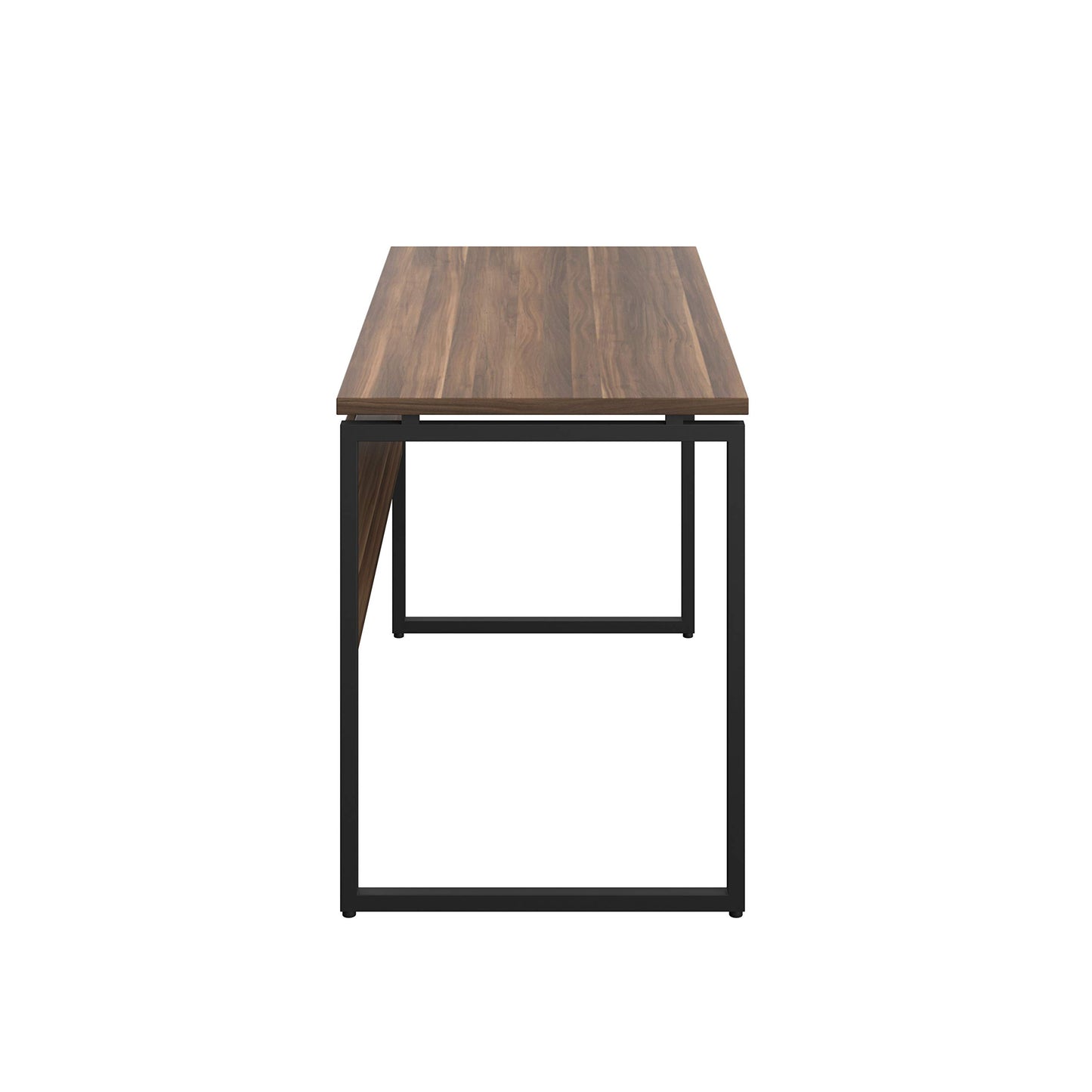 Office Hippo Narrow Walnut Desk for Small Spaces, 120 x 60 x 76 cm