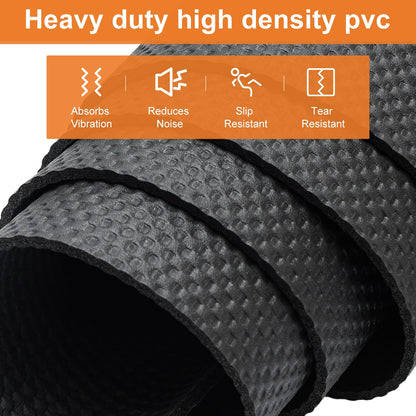 Treadmill Mat With Strap,Walking Pad Mat,Exercise Bike Mat,For Under Stationary Bike,Rowing Machine,Exercise Equipment,Spin Bike,Turbo Trainer,For