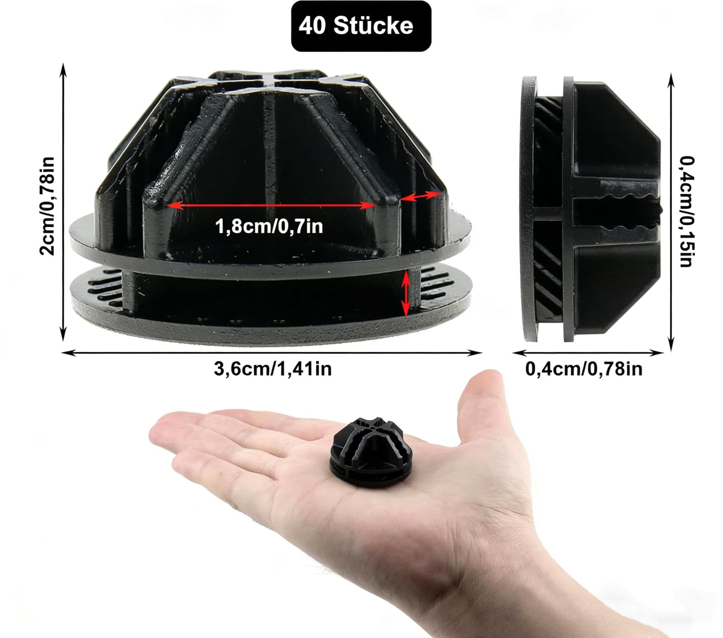 Xgvzs 50 PCS Wire Cube Connectors - Black ABS Plastic Grid Cube - Modular Closet Storage Organizer
