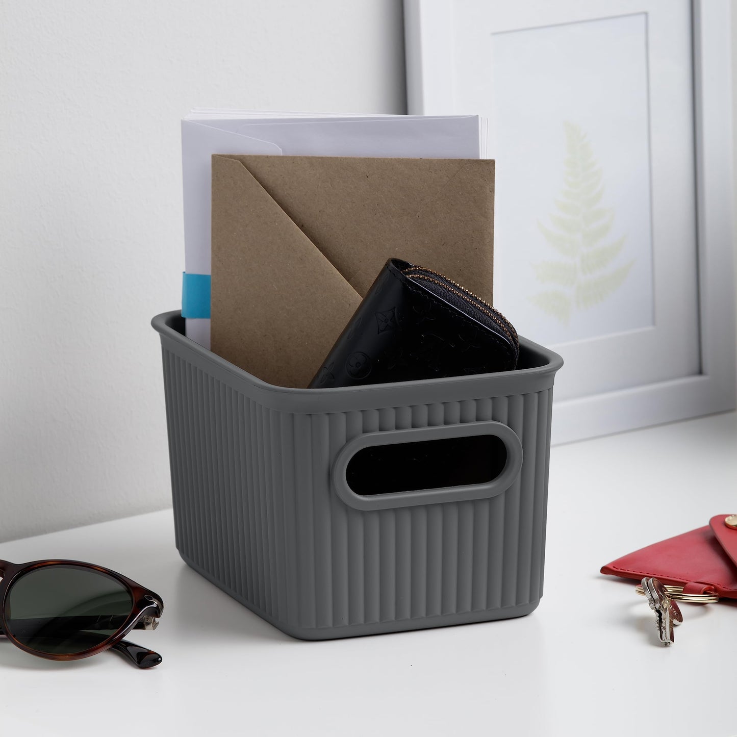 TATAY Storage Basket Baobab 12.5x16.4x10 cm Set of 4 Organiser Boxes
