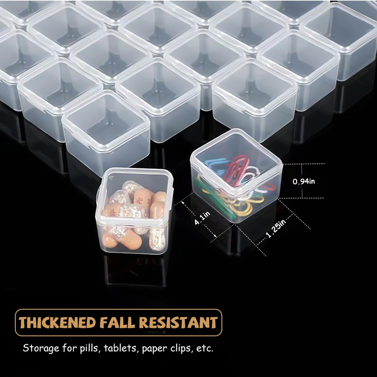 2 Set Pack of 28 Grids Bead Storage Box, Diamond Art Storage Box, Jewellery Storage Box, Compartment Storage Boxes Plastic Organiser Box for Beads