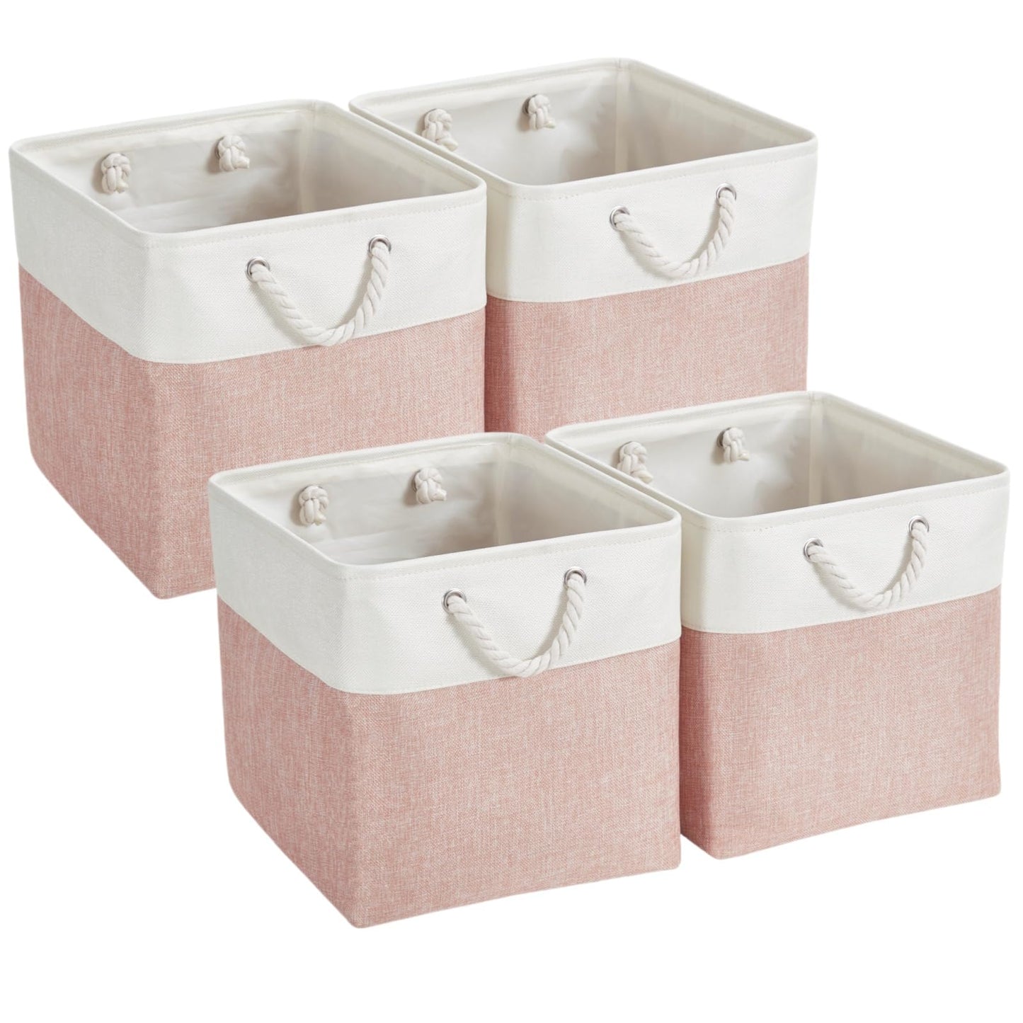 Mangata Fabric Storage Baskets, 33x33x33cm Cube Storage Unit Boxes Storage Boxes for Organizing Clothes Shelf Nursery Home Closet
