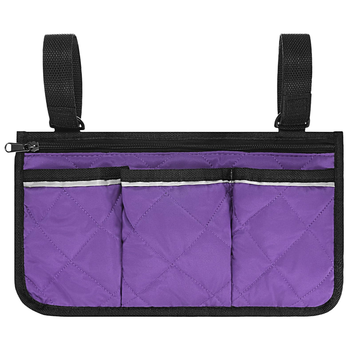 TIXIPEM 1-Pack Beach Chair Armrest Bag 12.8"x7" Polyester, Purple
