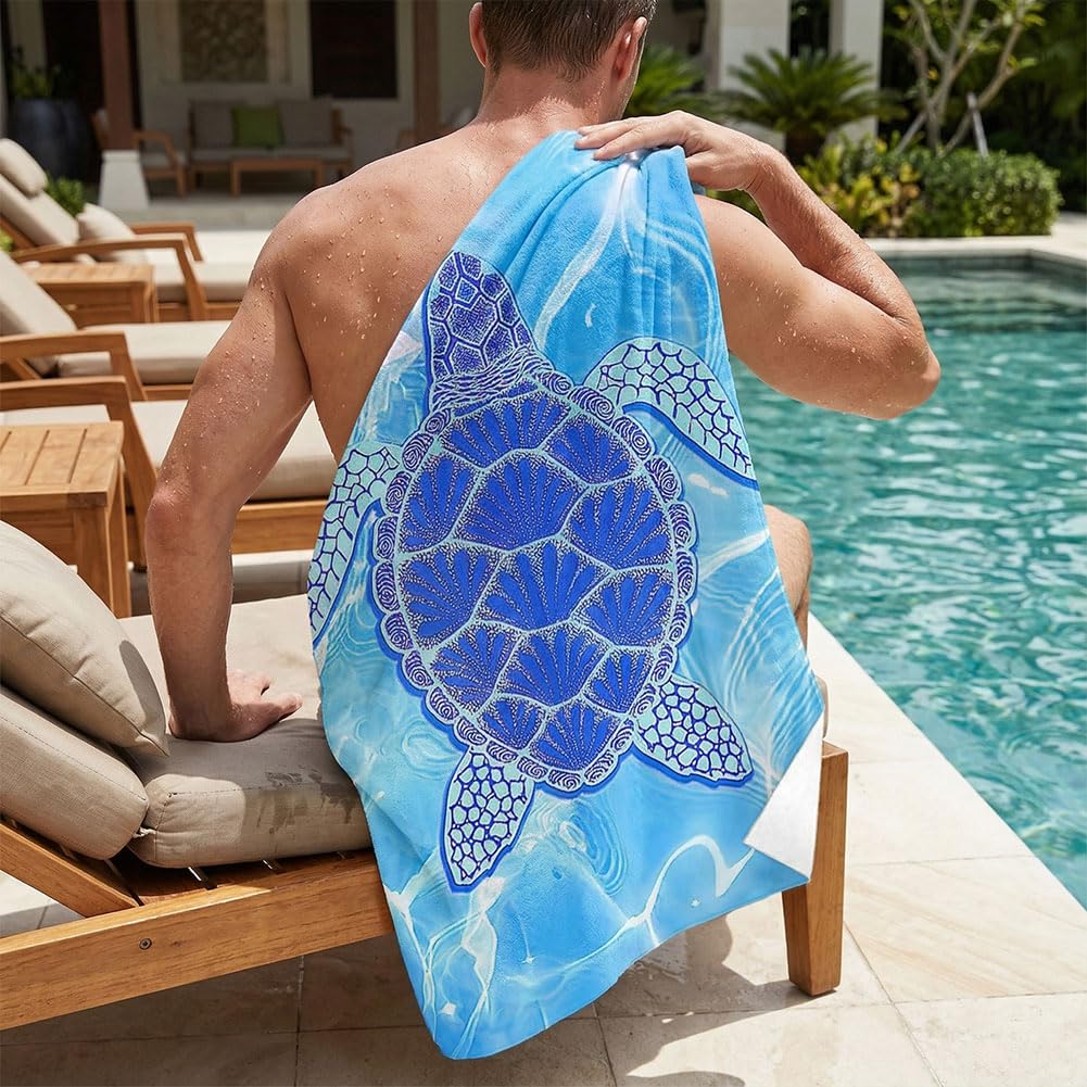 Doodlewitz Large Quick Dry Microfibre Beach Bath Towel for Adult