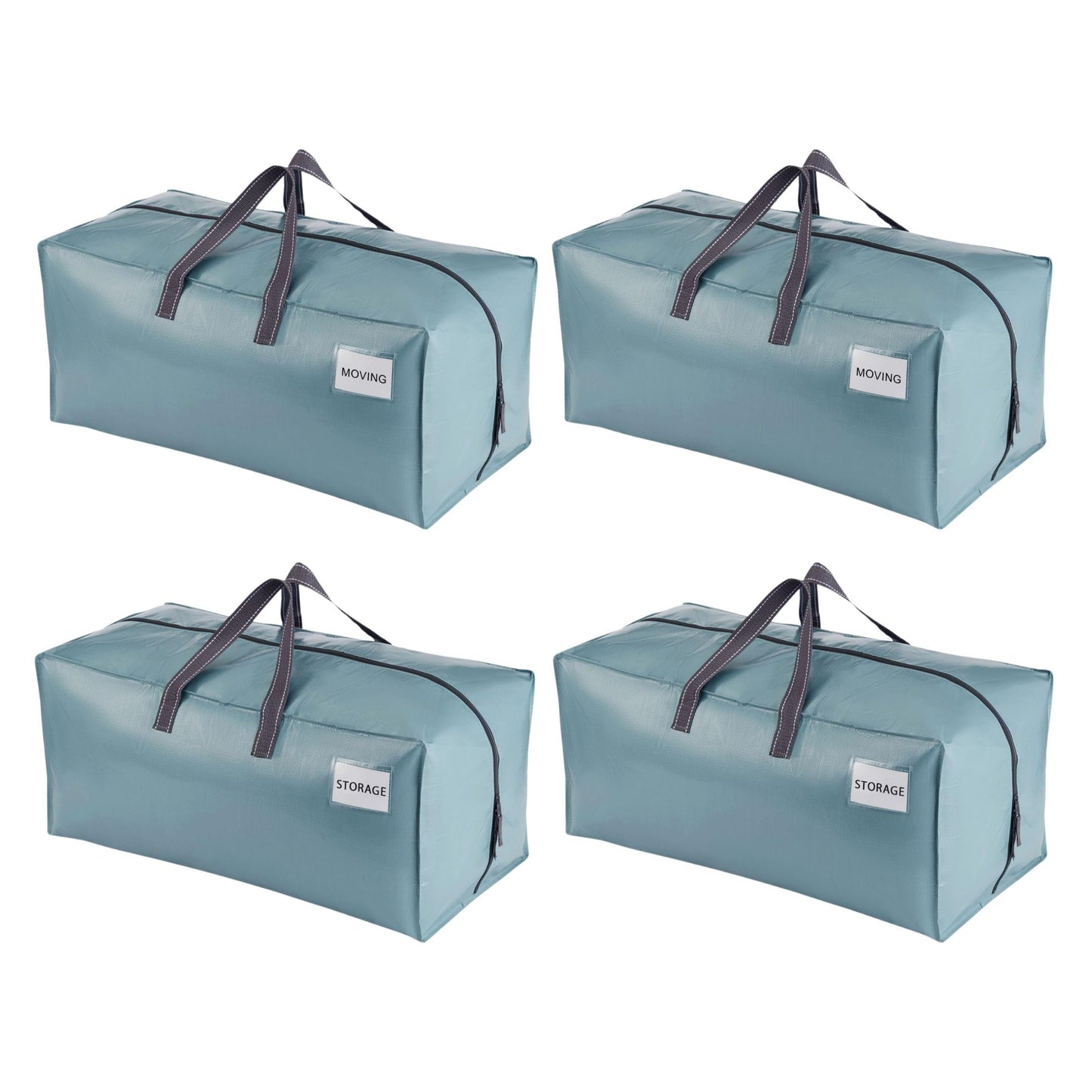 VENO 4 Pack Heavy-Duty Extra Large Moving Bags W/Backpack Straps, Moving House Essentials, Clothes Storage, Packing, Laundry Bags