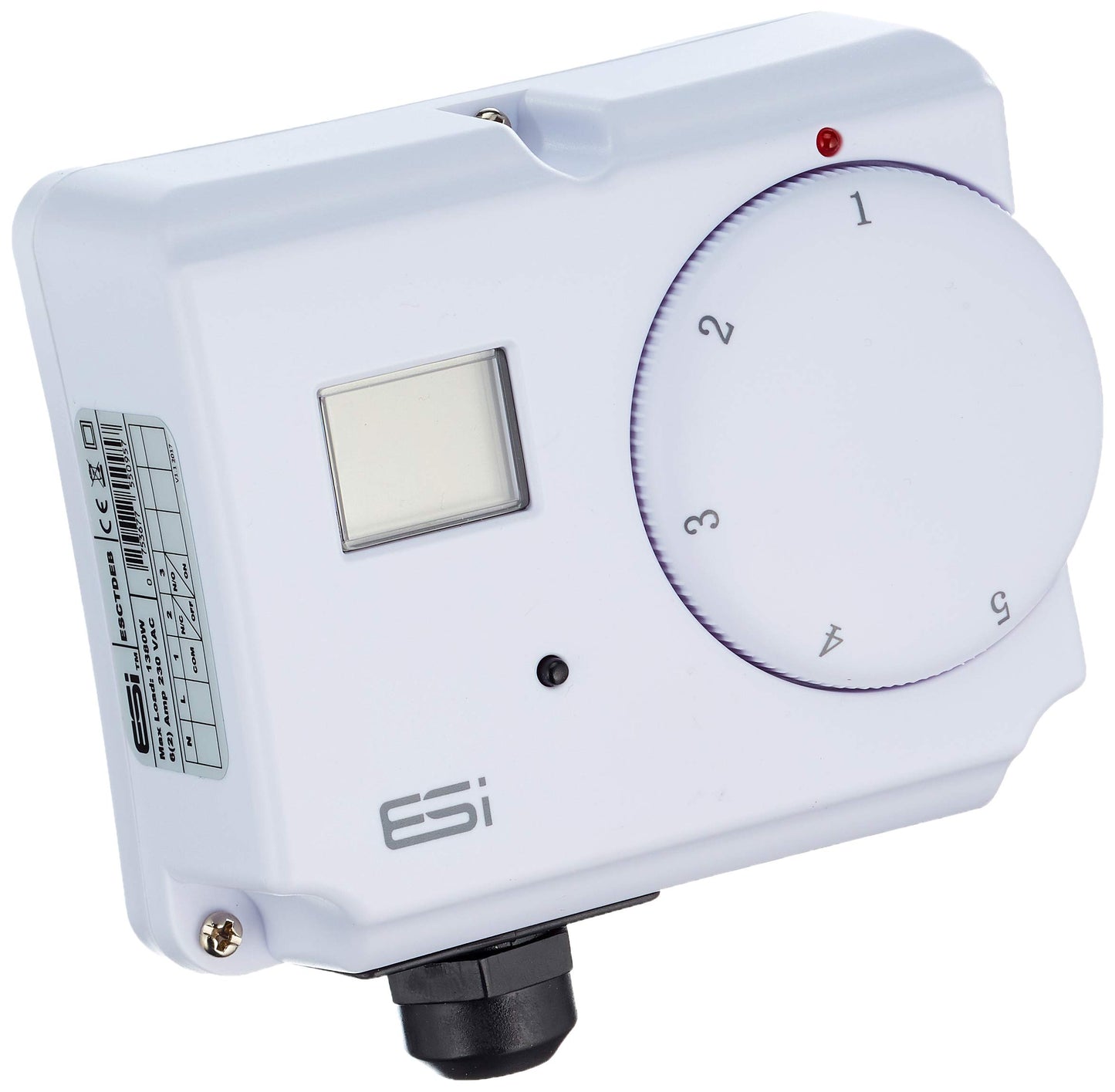 ESI - Energy Saving Innovation Controls ESCTDEB ESI Controls Electronic Dual Cylinder Thermostat, White