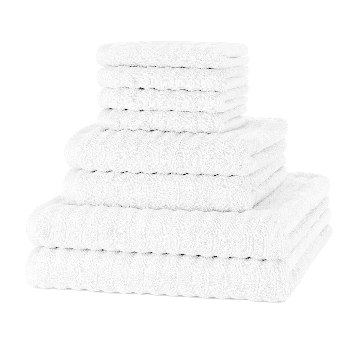 Merana OSLO towel set | quick-drying, soft & lint-free | terry luxury quality | 100% cotton terrycloth | OEKO-TEX | 590 GSM | gift set | White