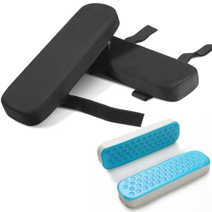 masteymoh Ergonomic Armrest Pads Office Chair Arm Rest Cover Pillow - Elbow Support Cushion for Computer, Gaming and Desk Chairs Flat