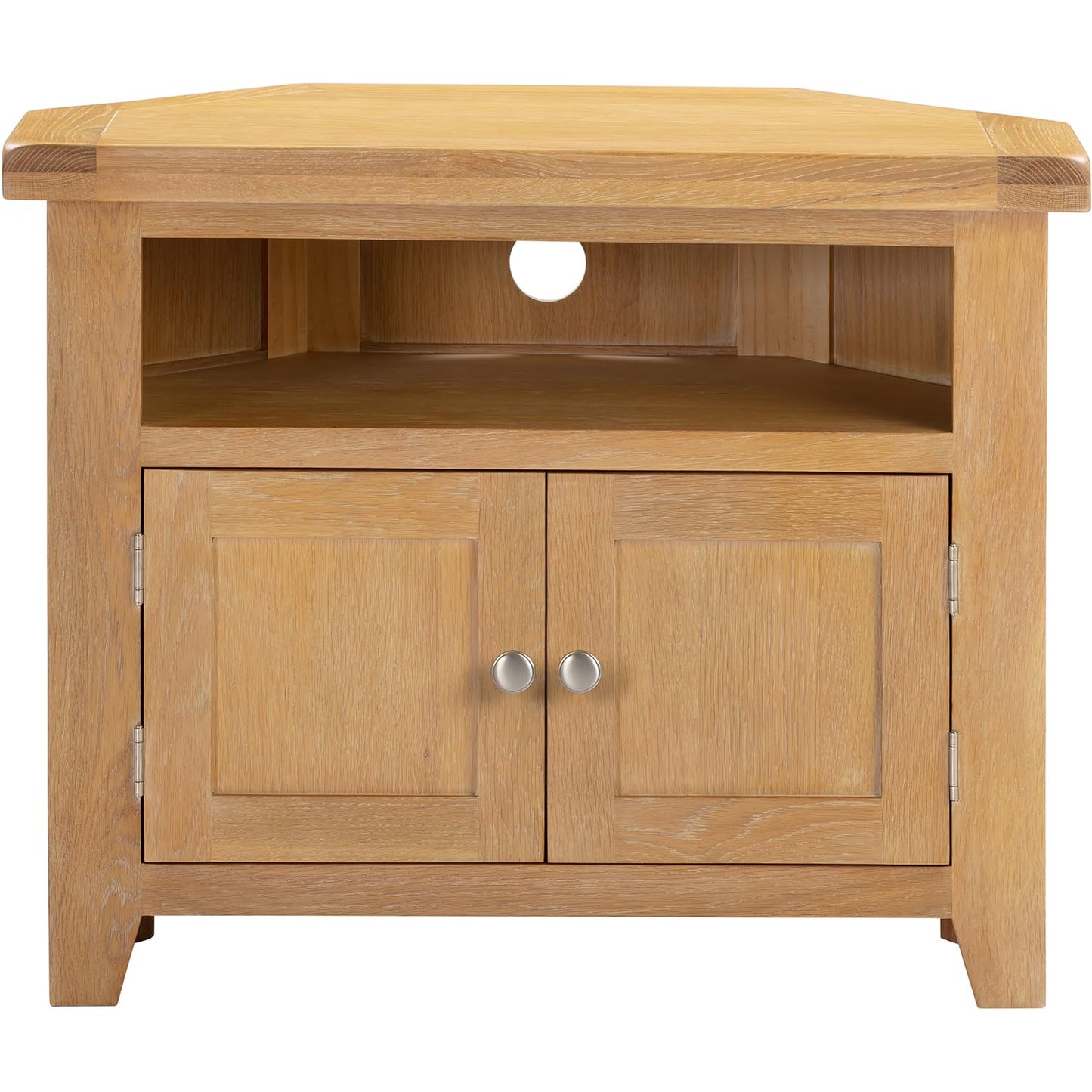Seconique Windsor Corner Tv Unit in Natural Oak