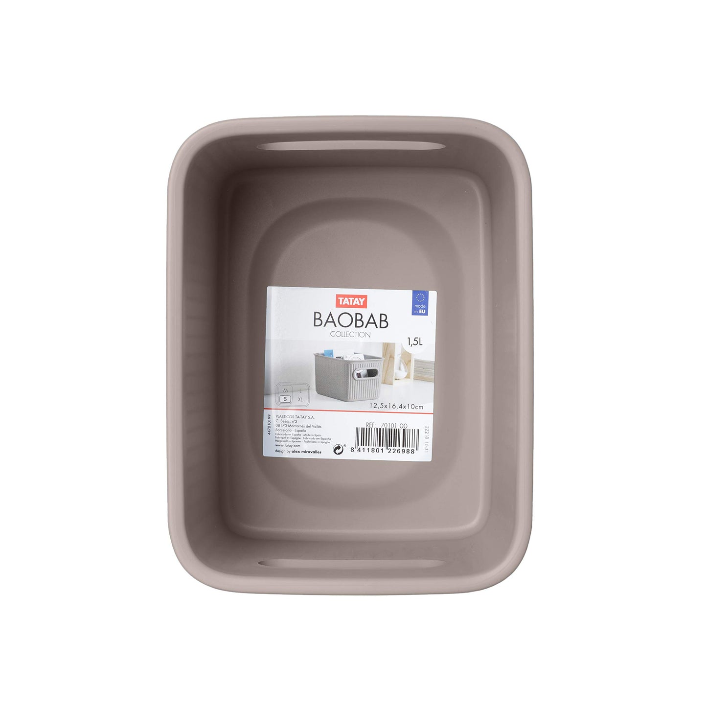 TATAY Storage Basket Baobab BPA-Free Compact Versatile Design